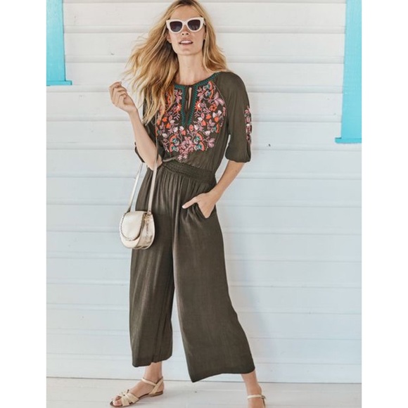 Boden Pants - Boden Natalie Embroidered Jumpsuit